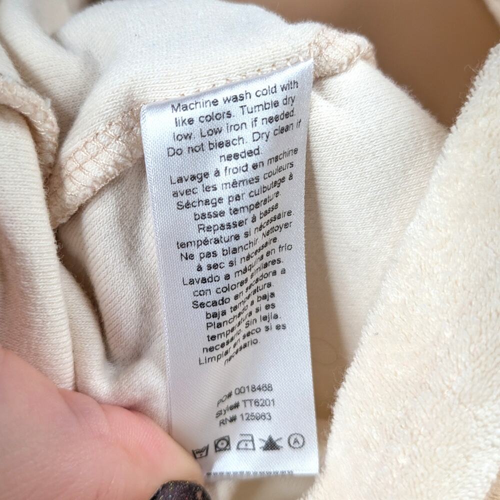 Beyond Yoga Out of Town Cream Terry Cloth Dress A Line Tenniscore Athleisure L - Picture 11 of 11